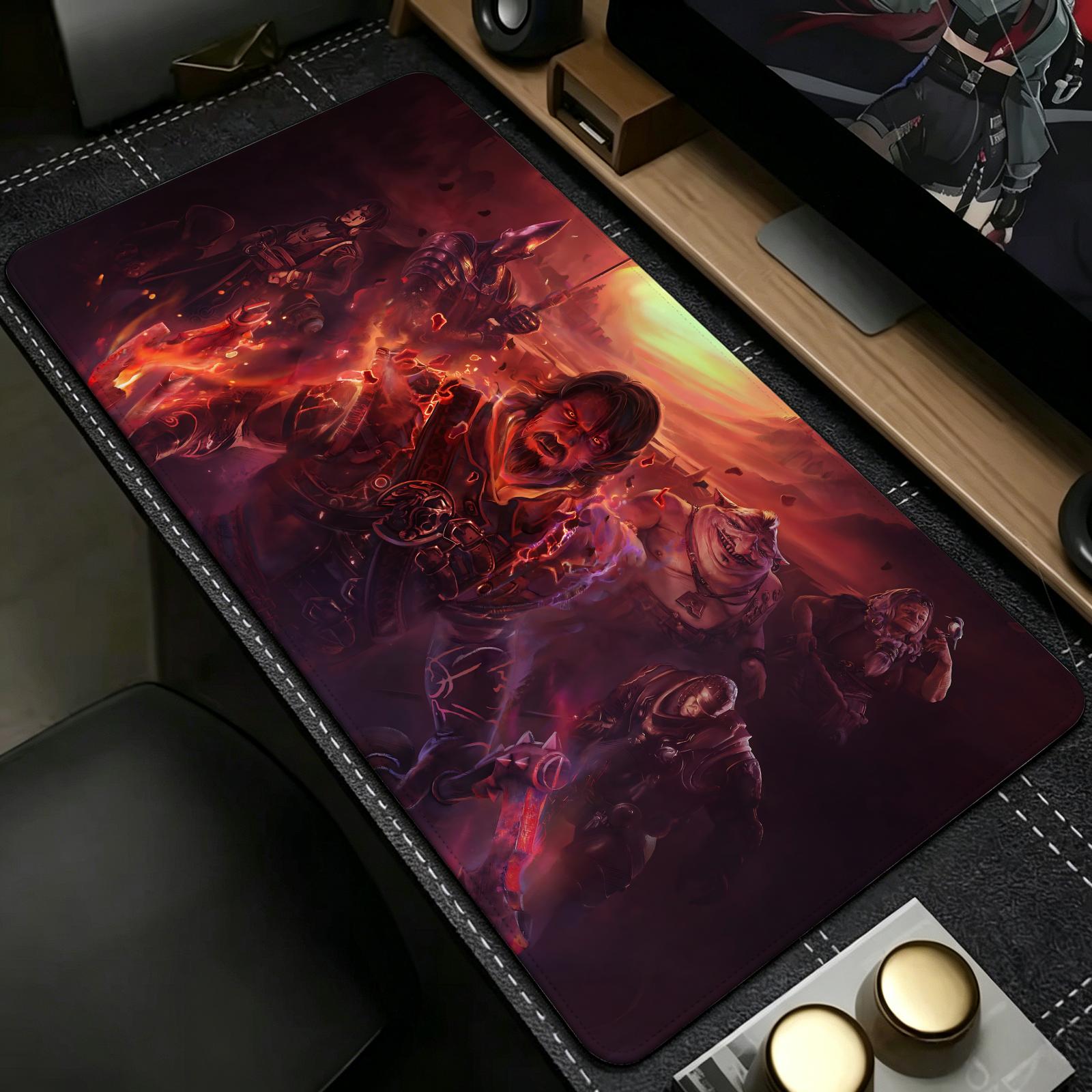 Esports Gaming Free Fire - لوحة ماوس بتصميم شفرات النار، لوحة