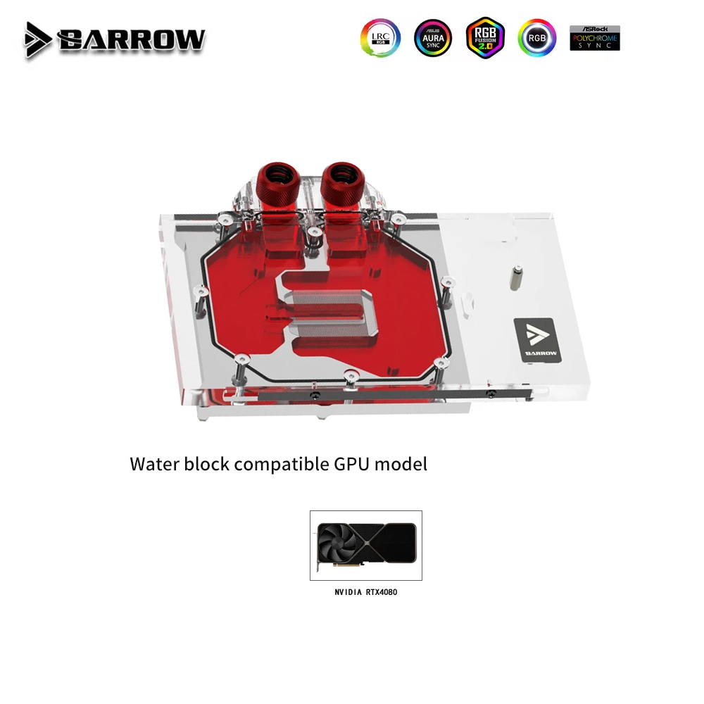 Nvidia Vga Rtx 4080 - Barrow GPU Water Block لبطاقة الرسومات