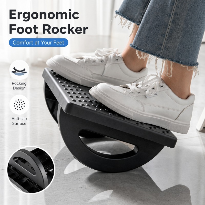 Footrest Under Desk - مسند قدم مريح تحت المكتب مع