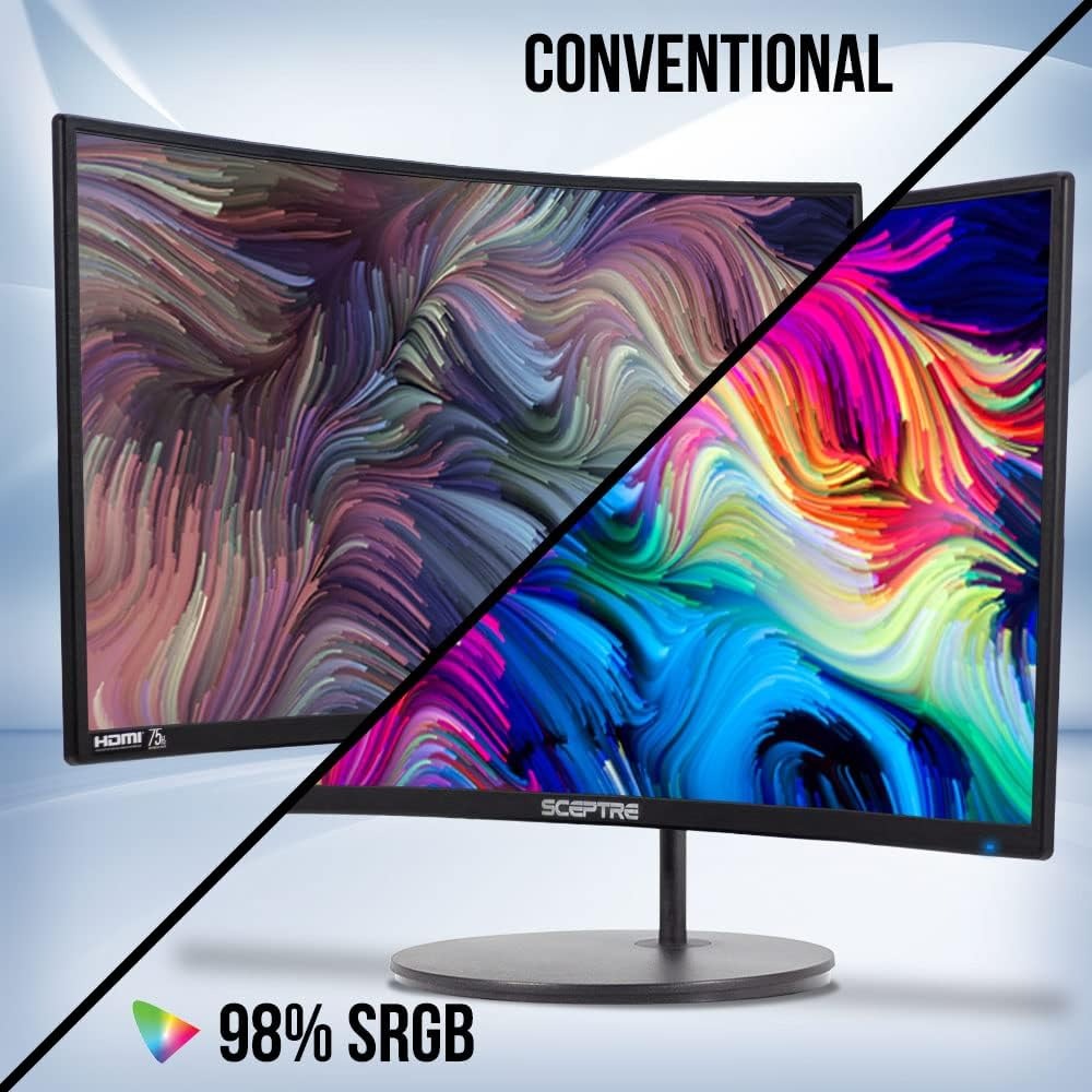 شاشة ألعاب منحنية 24 بوصة بدقة - مراجعة Gaming Monitor Curved وسعره