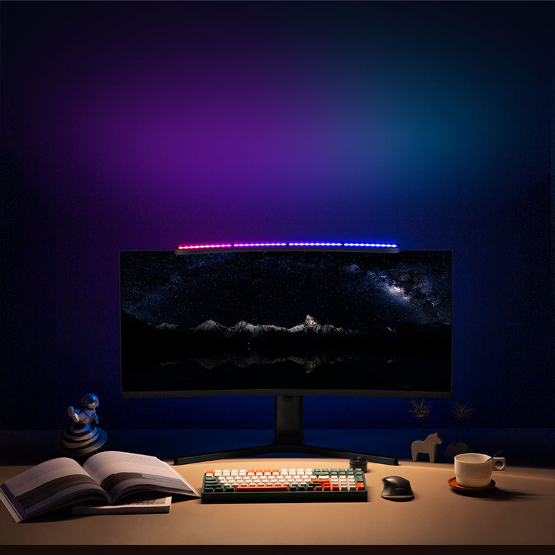 شريط إضاءة منحني ممدد للشاشة:  - مراجعة Gaming Monitor Curved وسعره