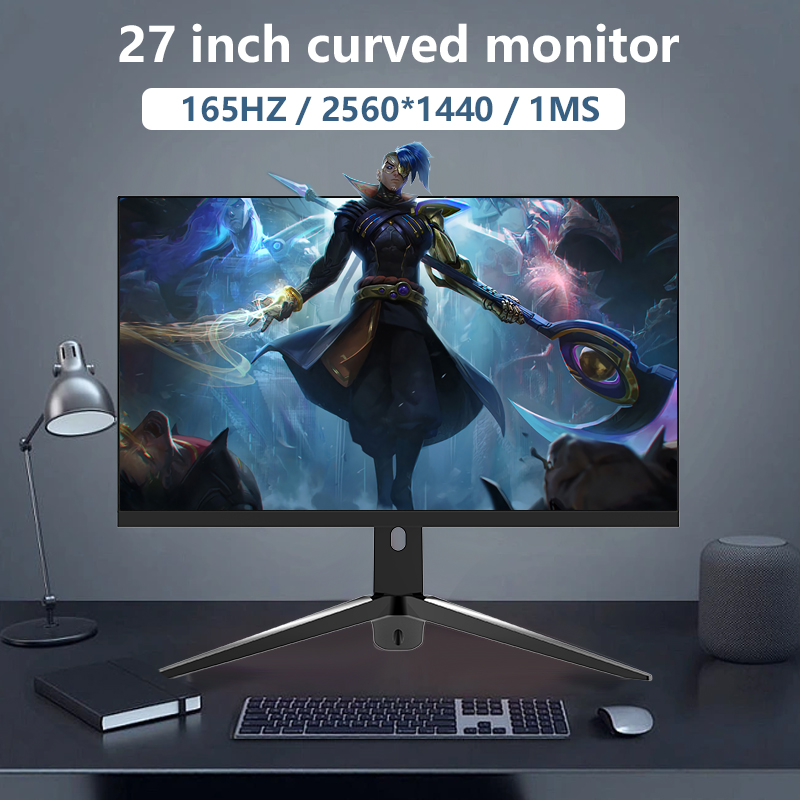 شاشة ألعاب منحنية QHD مقاس 27  - مراجعة Gaming Monitor Curved وسعره